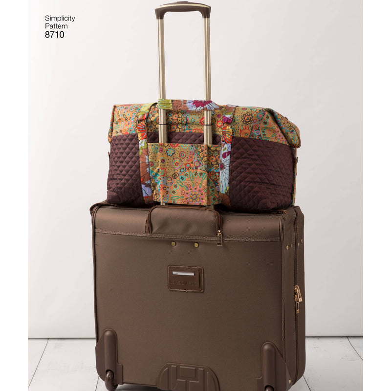 Pattern 8710 Luggage Bags, Key Ring and Tassel