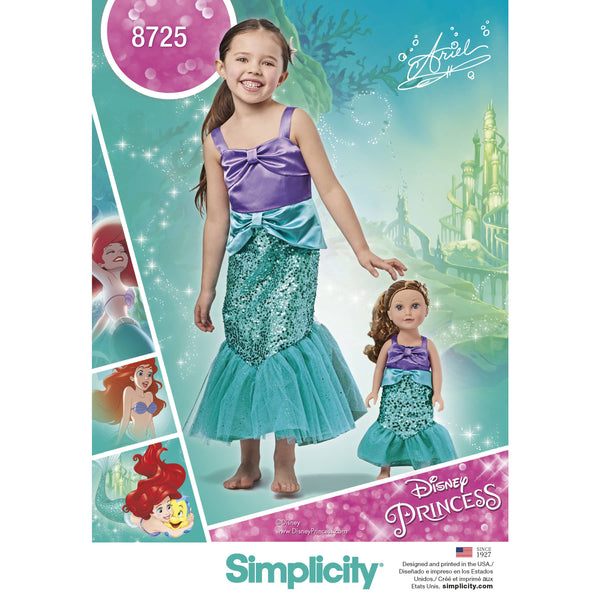 Pattern 8725 Child's and 18" Doll Costumes