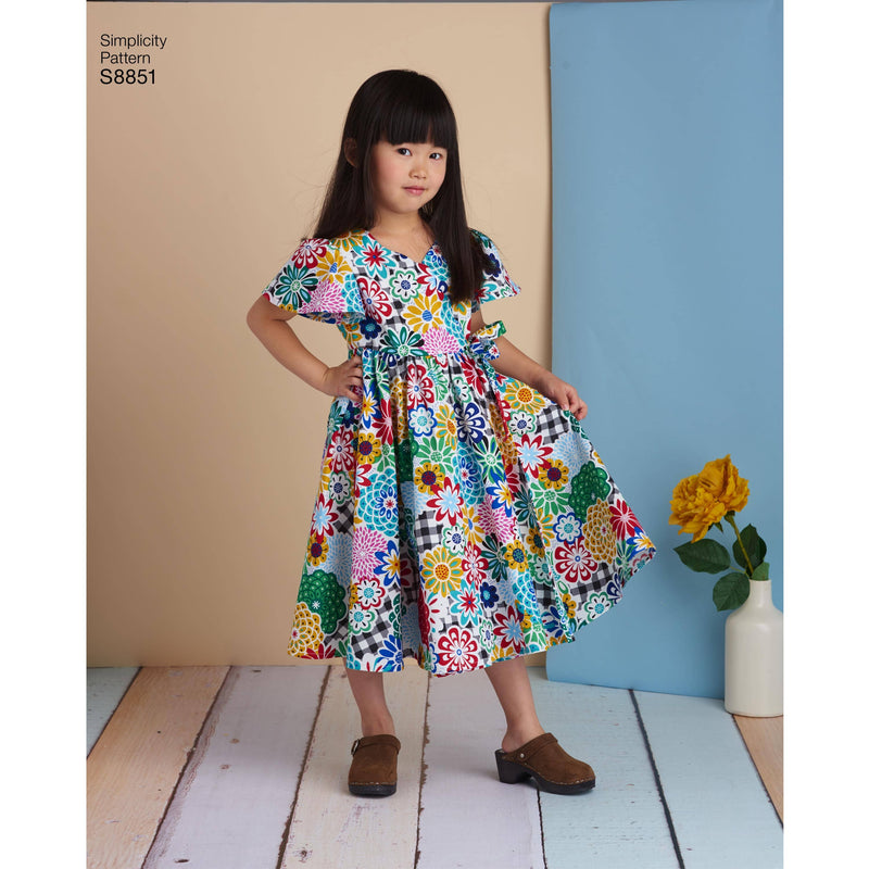 Pattern S8851 Child's Dresses