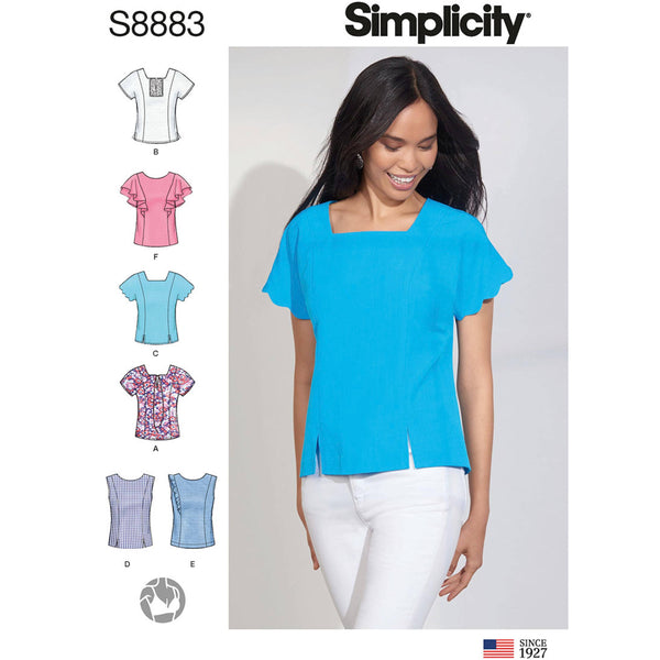 Simplicity Pattern S8883 Misses' Tops