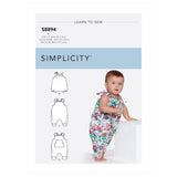 Pattern S8894 Babies' Knit Romper