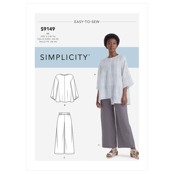 Simplicity Sewing Pattern S9149 Misses' Tops & Pants