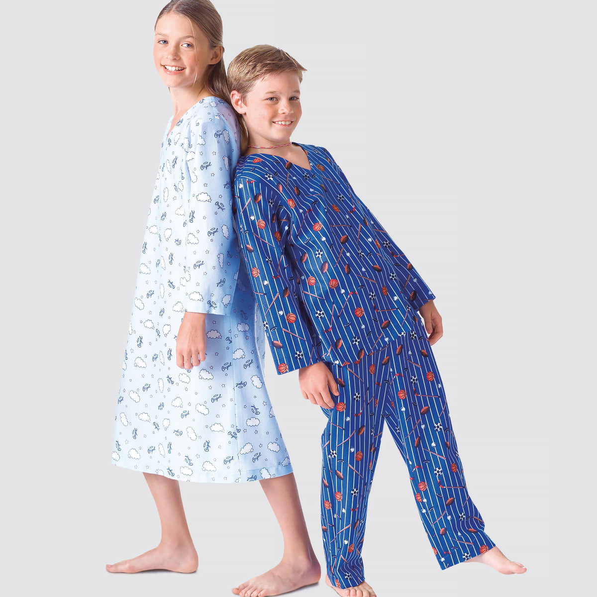 Simplicity Sewing Pattern S9209 Boys'/Girls' V-Neck Shirts, Gown, Shorts and Pants