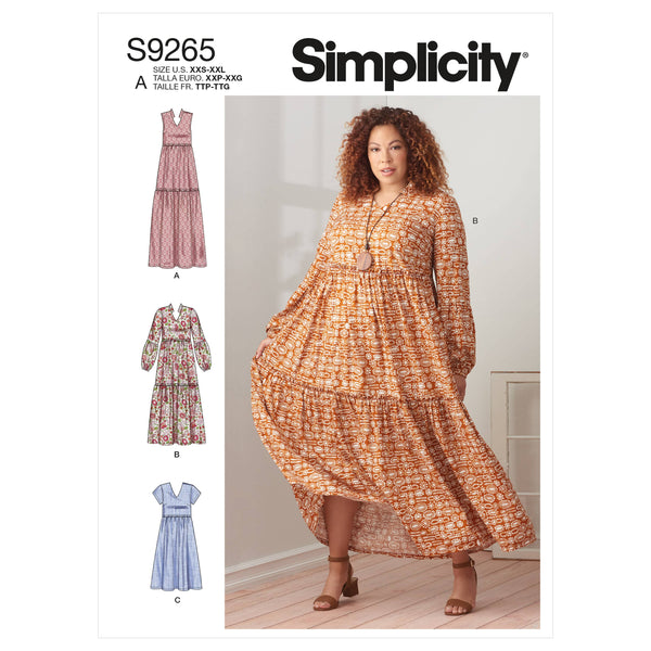 Simplicity Sewing Pattern S9265 Misses' & Women's Tiered Dresses