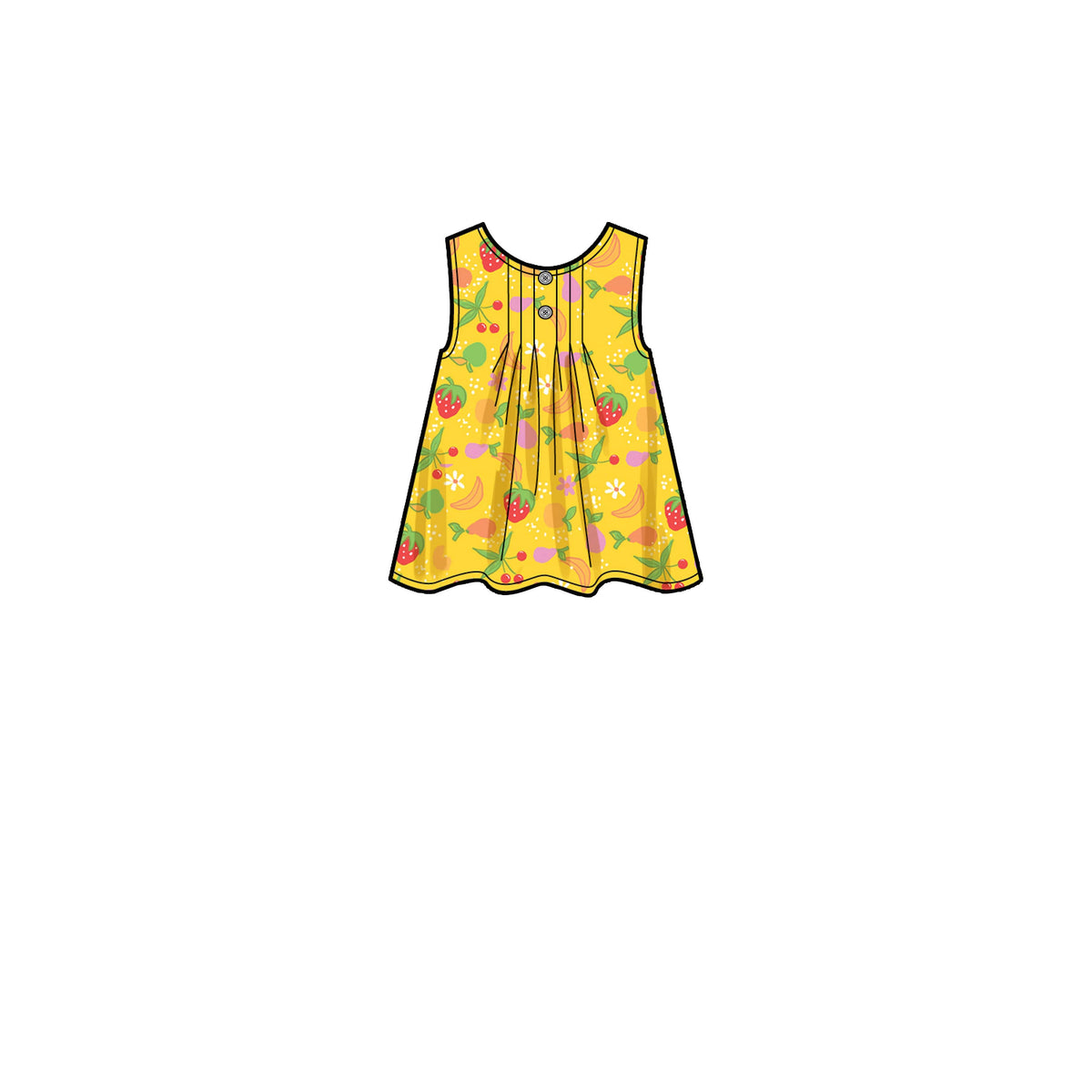 Simplicity Sewing Pattern S9321 Children's Tucked Tops, Dresses, Shorts and Pants