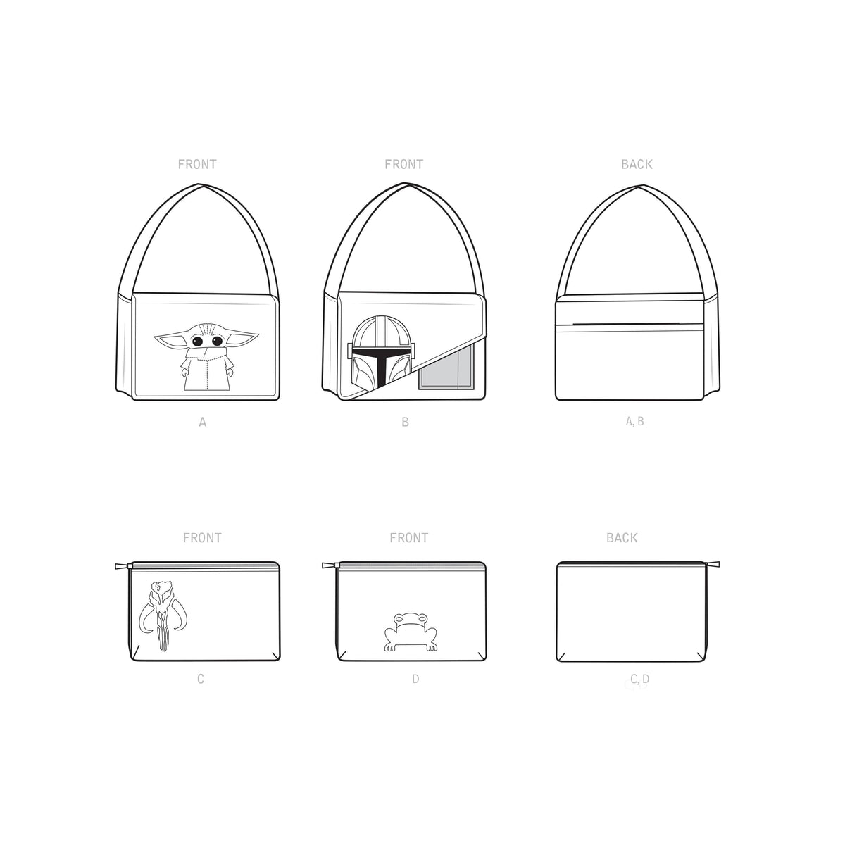 Simplicity Sewing Pattern S9369 Messenger Bags and Laptop Sleeves