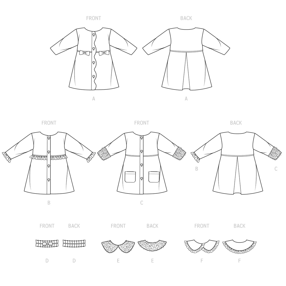 Simplicity Sewing Pattern S9461 Children's Coat