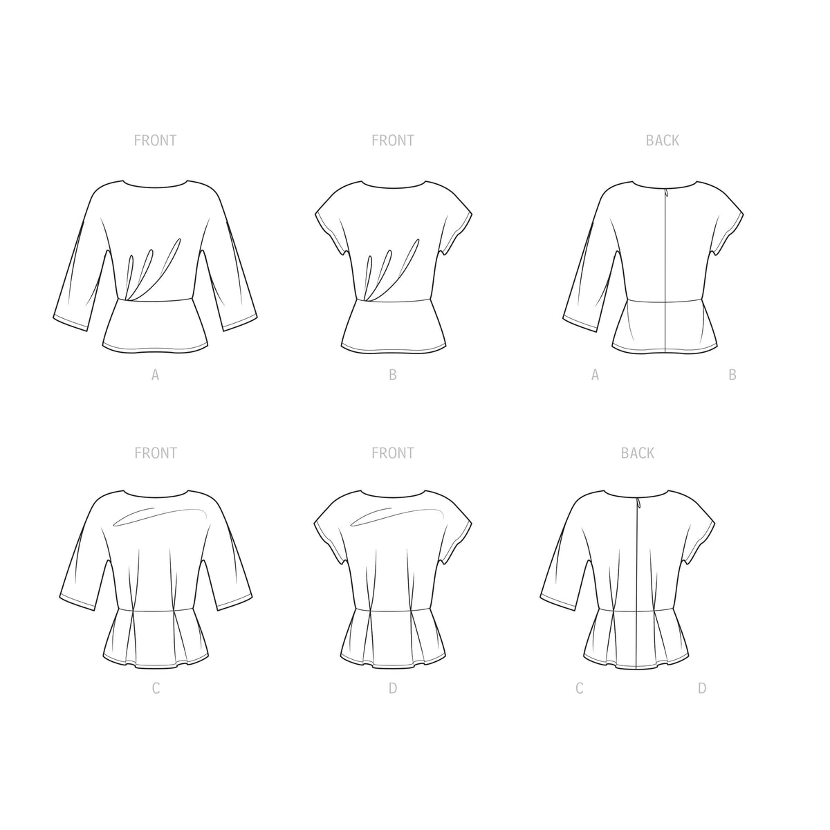 Simplicity Sewing Pattern S9470 Misses' Tops