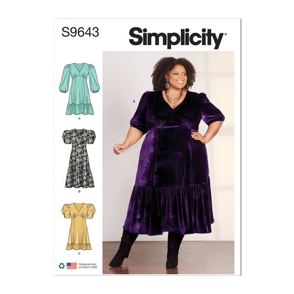 Simplicity Womens Dress Sewwing Pattern S9643