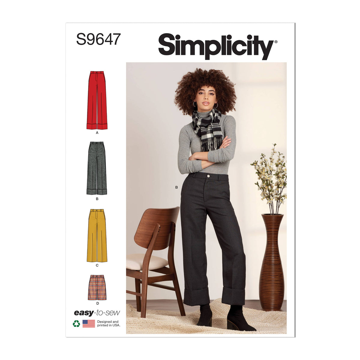 Simplicity Misses Pants and Shorts Sewwing Pattern S9647