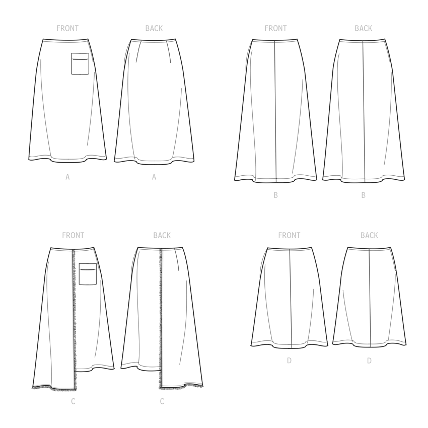 Simplicity Misses Skirts Sewwing Pattern S9648