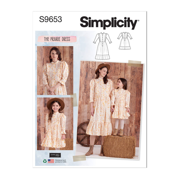 Simplicity Childrens and Misses Dress by Elaine Heigl Designs Sewwing Pattern S9653