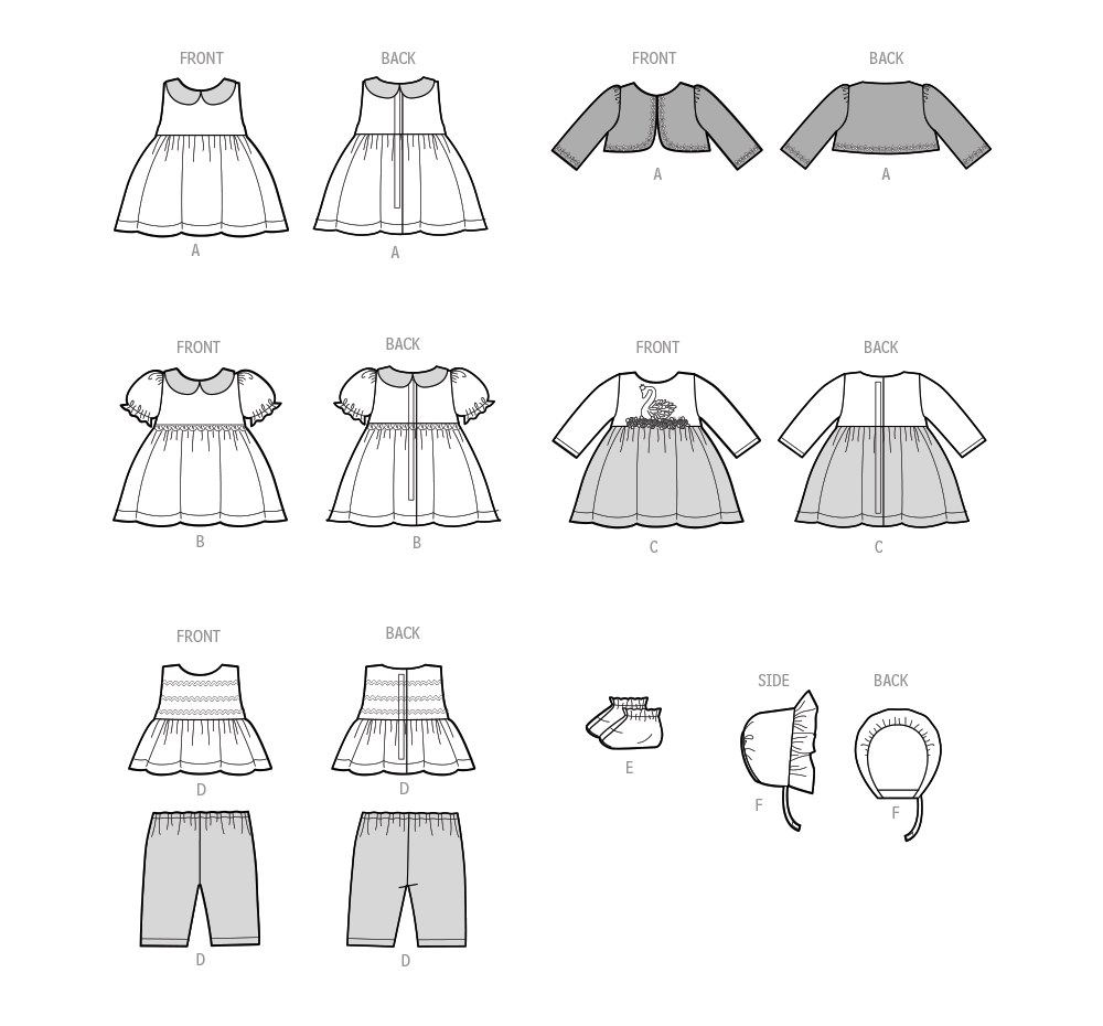 Simplicity 15" Baby Doll Clothes Sewing Pattern S9660OS
