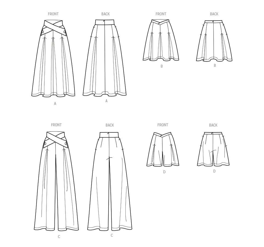 Simplicity Misses Skirts, Pants, and Shorts Sewing Pattern S9682