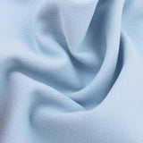 Medium weight stretch double jersey scuba crepe dress fabric Baby Blue