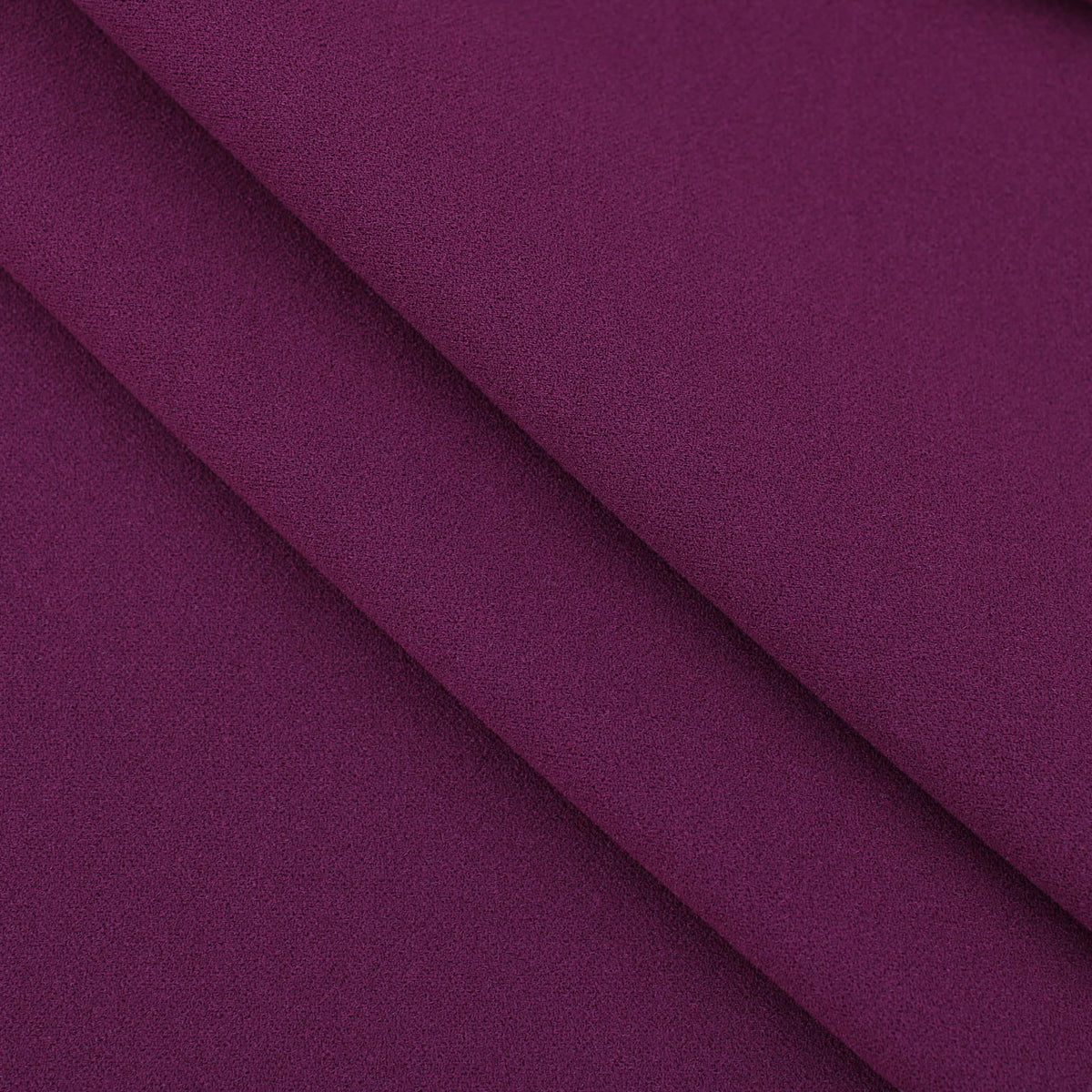 Medium weight stretch double jersey scuba crepe dress fabric Berry