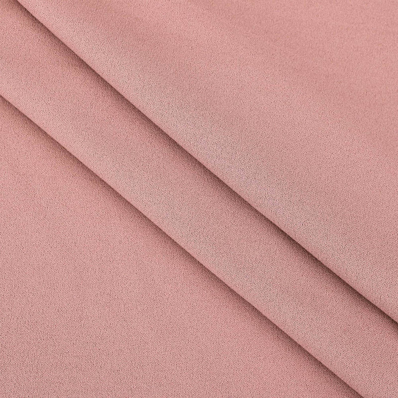 Medium weight stretch double jersey scuba crepe dress fabric Dusty Pink