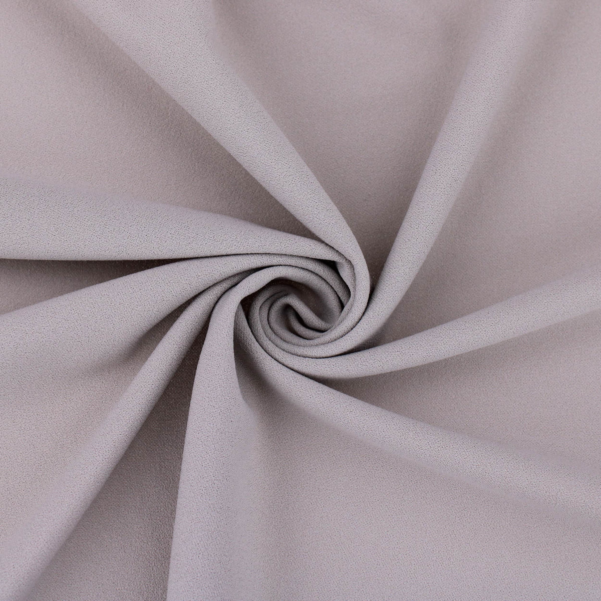 Medium weight stretch double jersey scuba crepe dress fabric Grey