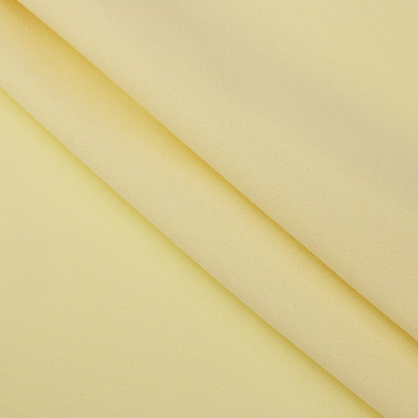 Medium weight stretch double jersey scuba crepe dress fabric Lemon
