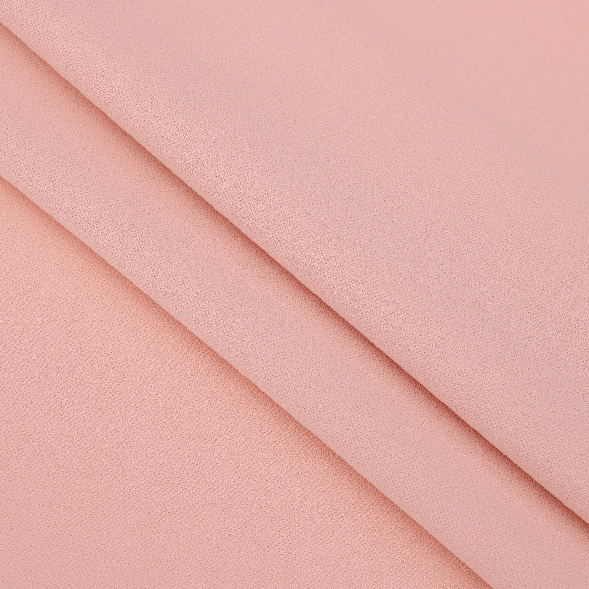 Medium weight stretch double jersey scuba crepe dress fabric Peach