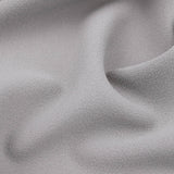 Medium weight stretch double jersey scuba crepe dress fabric Silver Grey