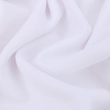 Medium weight stretch double jersey scuba crepe dress fabric White