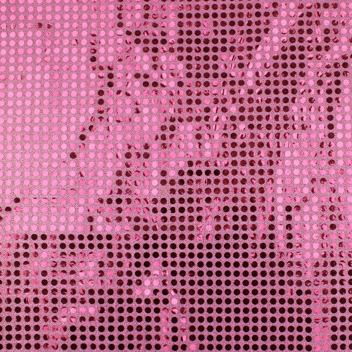 stuck on sequins on shinny see through backing fabric Pink