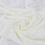 flowery stretchy soft lace in ivory