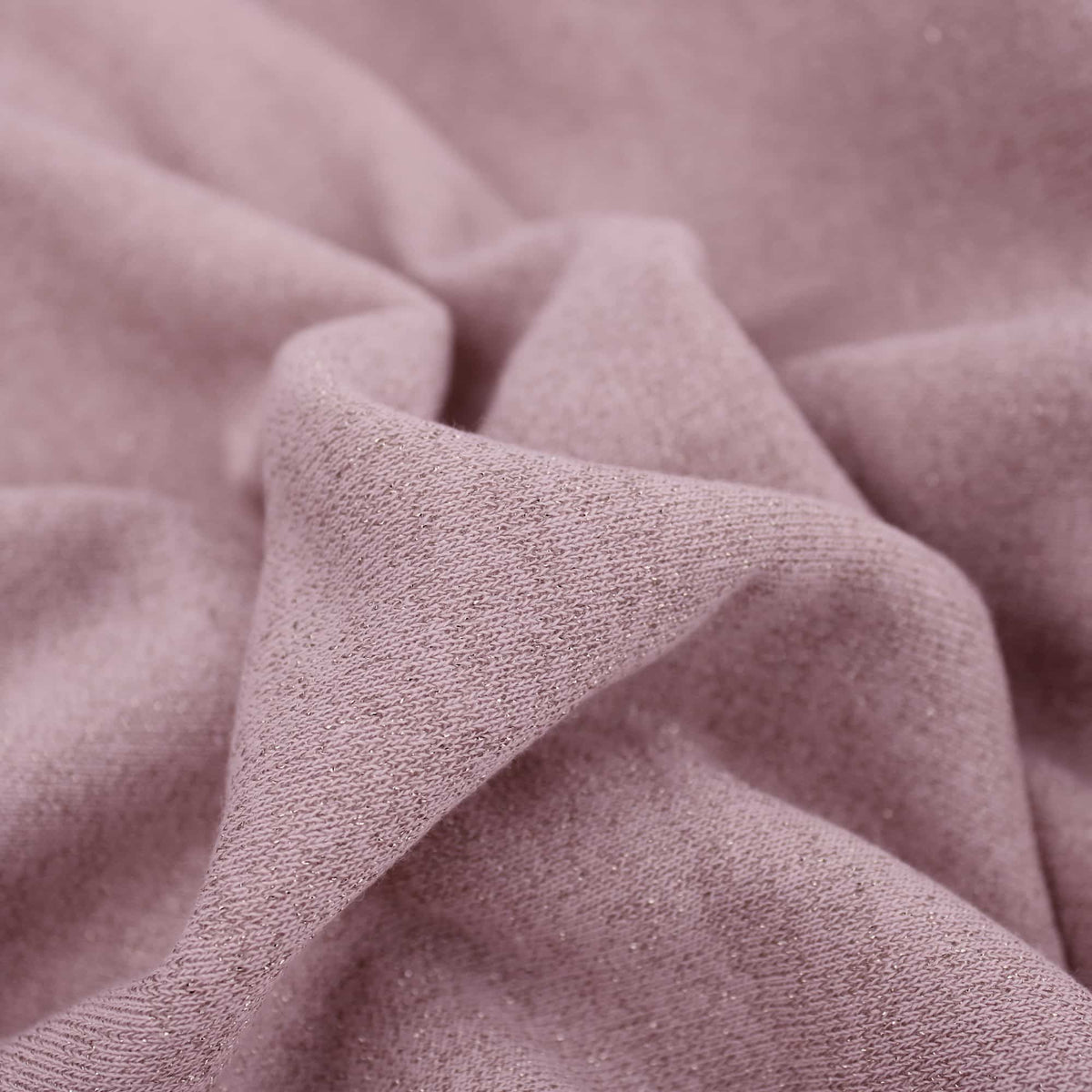warm sparkling cotton jersey sweatshirt dressmaking women kids fabric Pink