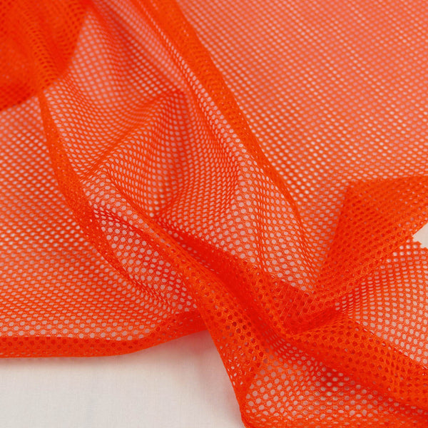 lightweight athletic sports polyester lining mesh fabric Orange
