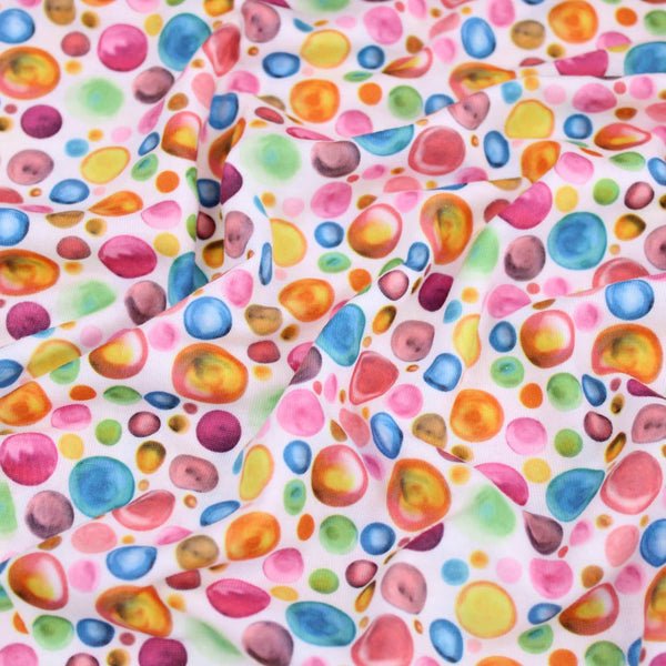 Spots and Marbles Viscose Jersey - Multicoloured