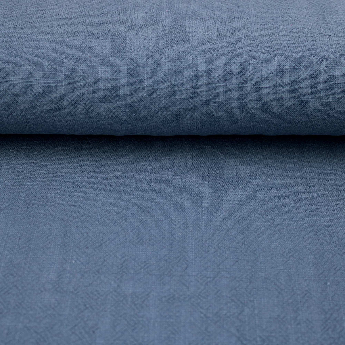 Stone washed Pure 100% Linen Natural Dressmaking Dress Trouser Heavy Weight Textured Drape Sustainable Fabric Material Woven Denim