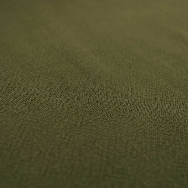 Stone washed Pure 100% Linen Natural Dressmaking Dress Trouser Heavy Weight Textured Drape Sustainable Fabric Material Woven  Khaki