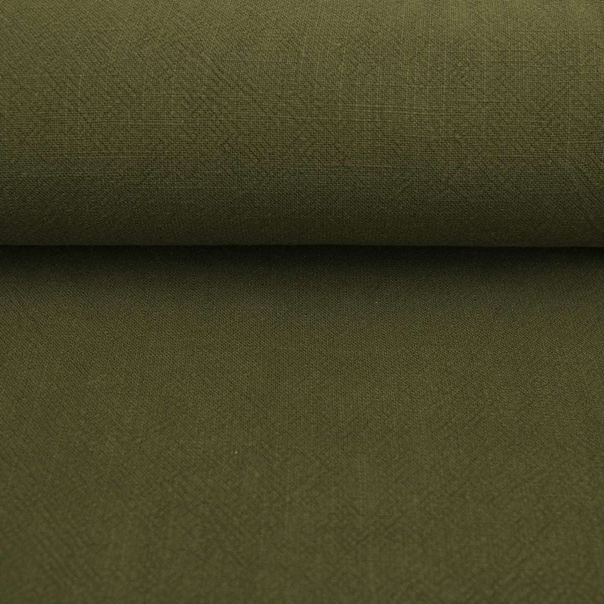 Stone washed Pure 100% Linen Natural Dressmaking Dress Trouser Heavy Weight Textured Drape Sustainable Fabric Material Woven Khaki