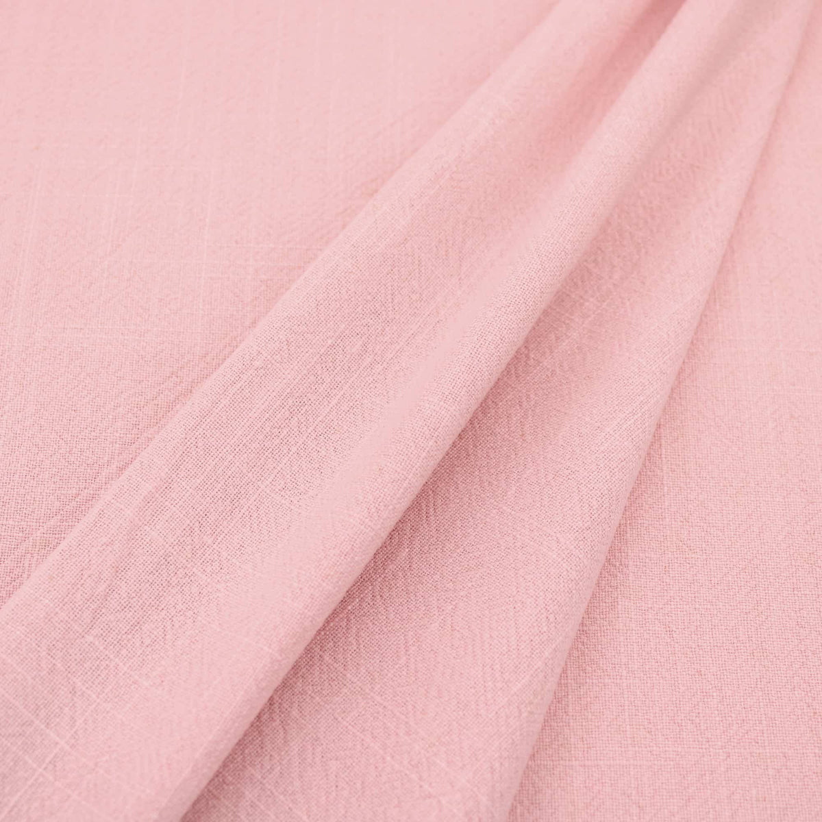 Stone washed Pure 100% Linen Natural Dressmaking Dress Trouser Heavy Weight Textured Drape Sustainable Fabric Material Woven Pink