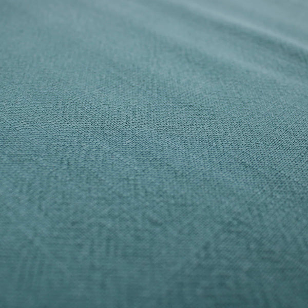 Stone washed Pure 100% Linen Natural Dressmaking Dress Trouser Heavy Weight Textured Drape Sustainable Fabric Material Woven  Teal