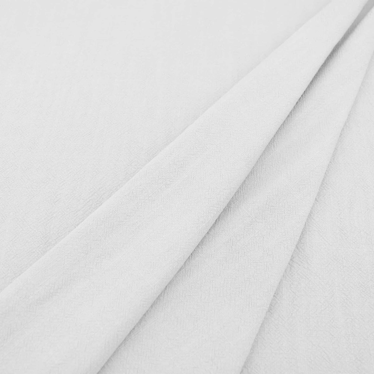 Stone washed Pure 100% Linen Natural Dressmaking Dress Trouser Heavy Weight Textured Drape Sustainable Fabric Material Woven White