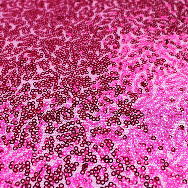 tiny sequins on mesh fabric for party dressmaking Pink