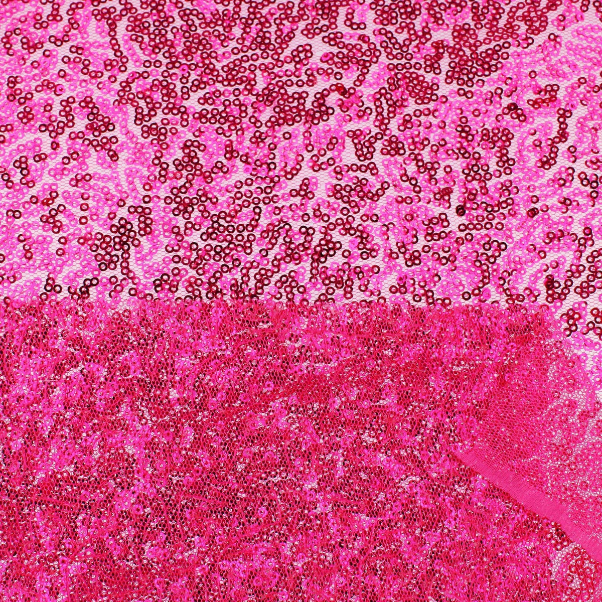 tiny sequins on mesh fabric for party dressmaking Pink
