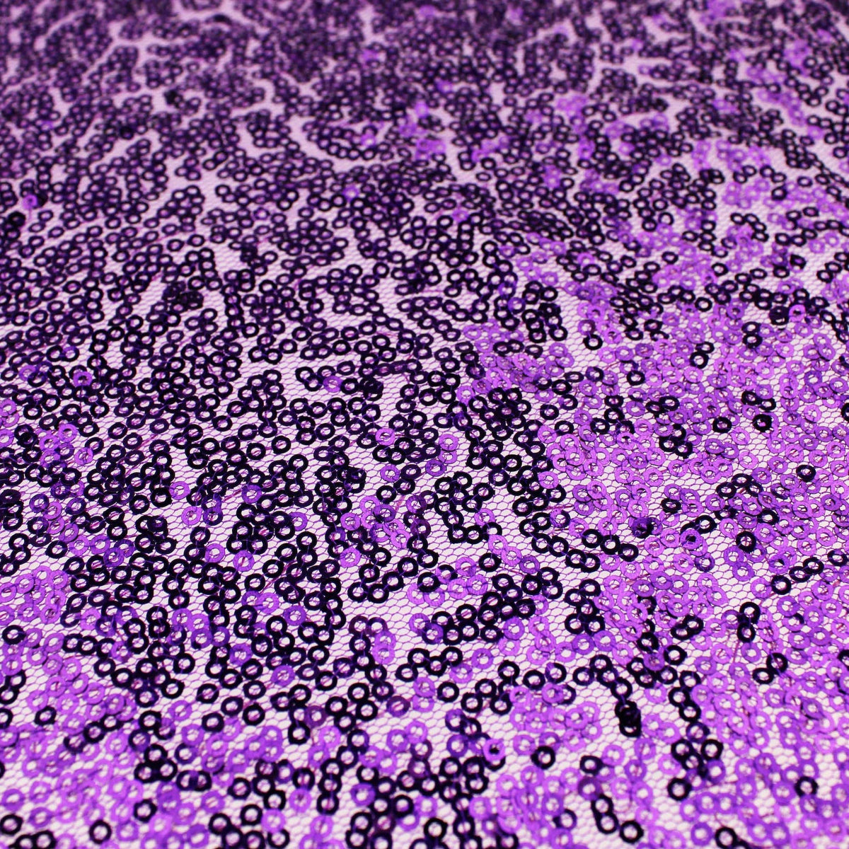 tiny sequins on mesh fabric for party dressmaking Purple