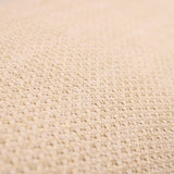 Thick Cotton Modal Lurex Stretch Knit Fabric Textured Jumper Sweater Warm Material  Cream