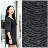 stretch light cotton jersey fabric Black