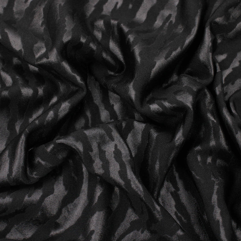 stretch light cotton jersey fabric Black