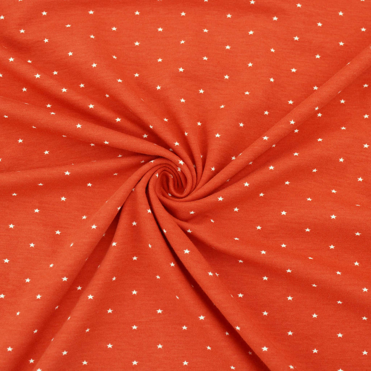 Tiny Little Stars Cotton Jersey Print Dressmaking Fabric Material Kids OEKO TEX Jersey Stretch spandex Nightwear Pyjamas Knit soft Brique