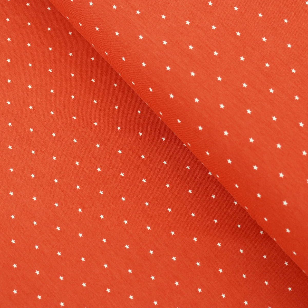 Tiny Little Stars Cotton Jersey Print Dressmaking Fabric Material Kids OEKO TEX Jersey Stretch spandex Nightwear Pyjamas Knit soft Brique