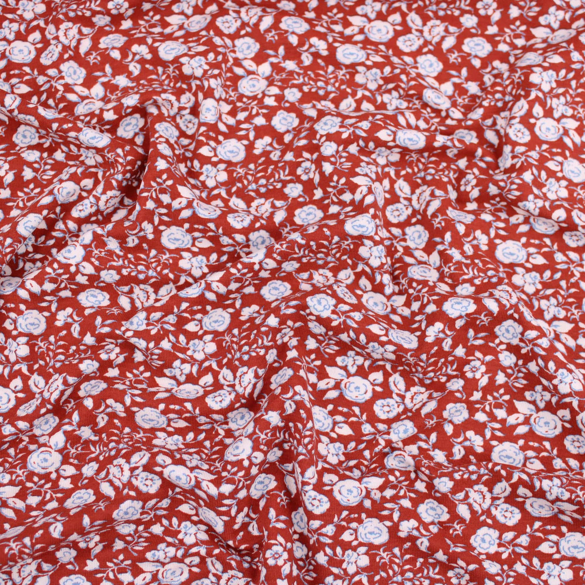 soft stretch bamboo jersey kids women dressmaking fabric Dark Red