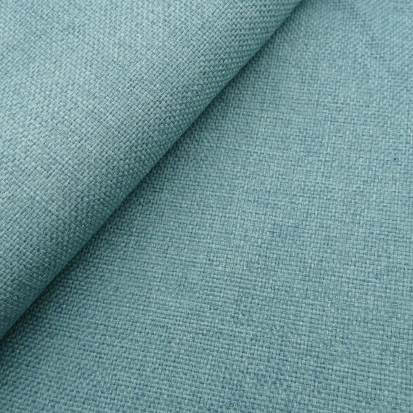smooth woollen linen look durable furnishing upholstery fabric Light Teal