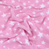 soft pattern anti pill polar fleece cosy kids pets fabric Baby Pink