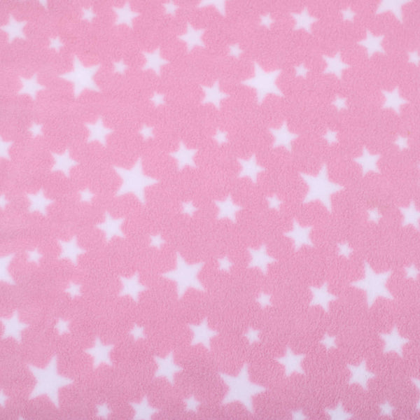 soft pattern anti pill polar fleece cosy kids pets fabric Baby Pink