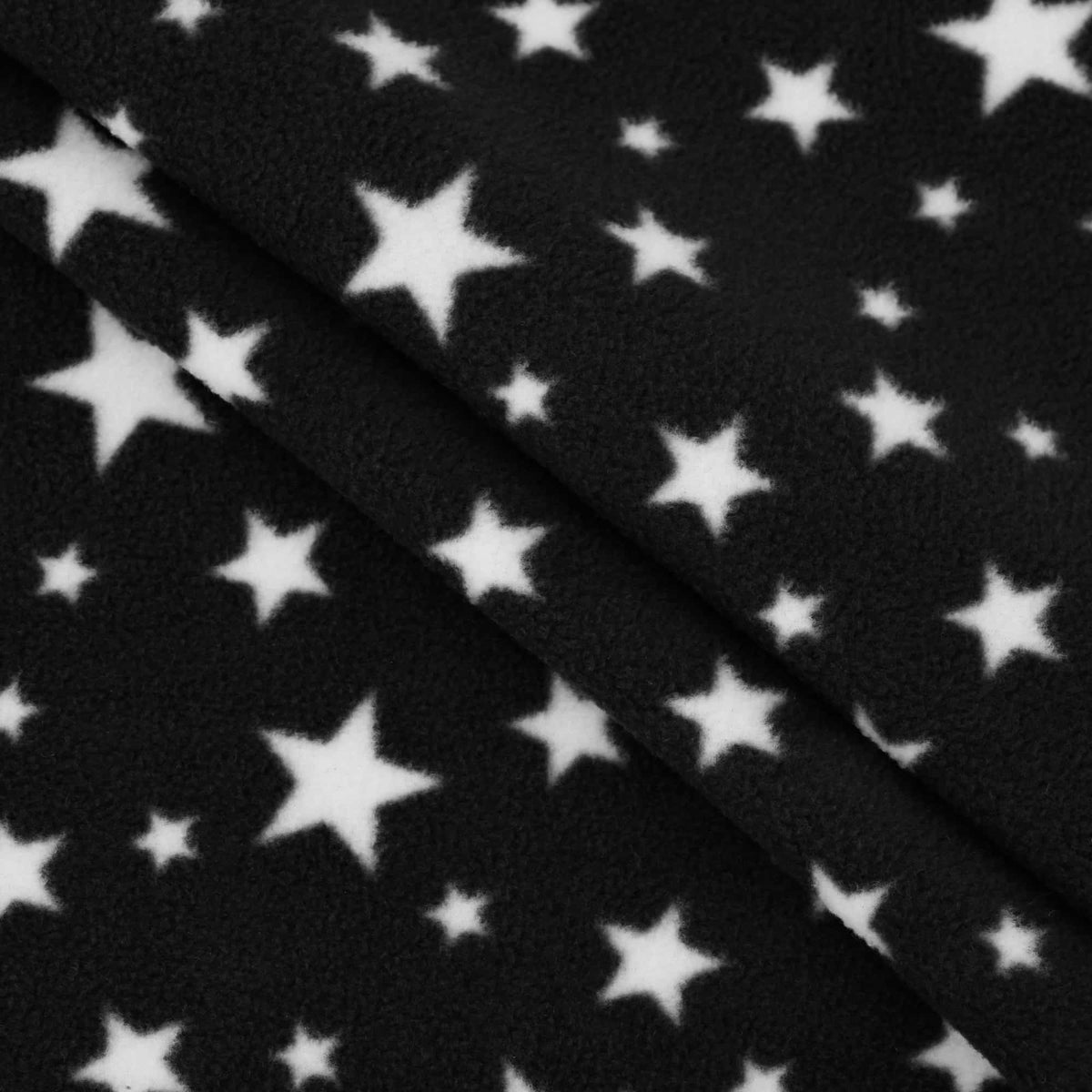 soft pattern anti pill polar fleece cosy kids pets fabric Black